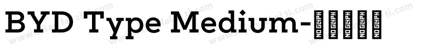 BYD Type Medium字体转换
